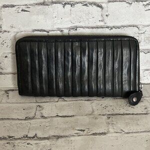 Aunts & Uncles Black Leather Wallet